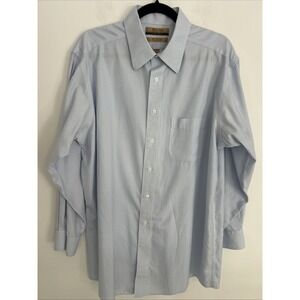 Roundtree & York Gold Label Men's XXL Fitted 16 1/2/33 Long Sleeve Dress Shirt